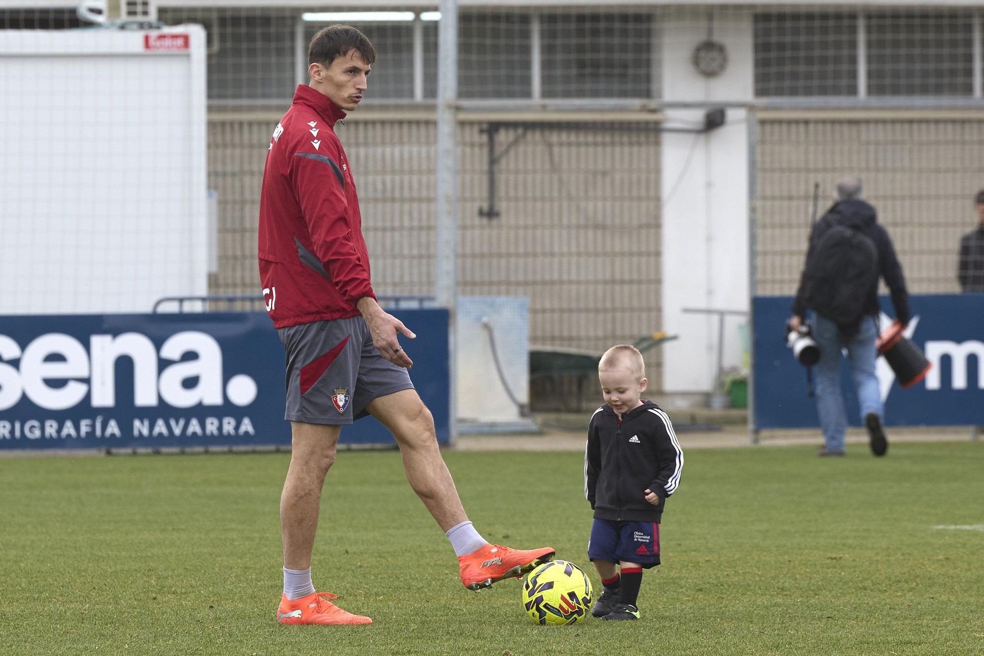 Entrenamiento de Osasuna en Tajonar el sábado 6 de diciembre