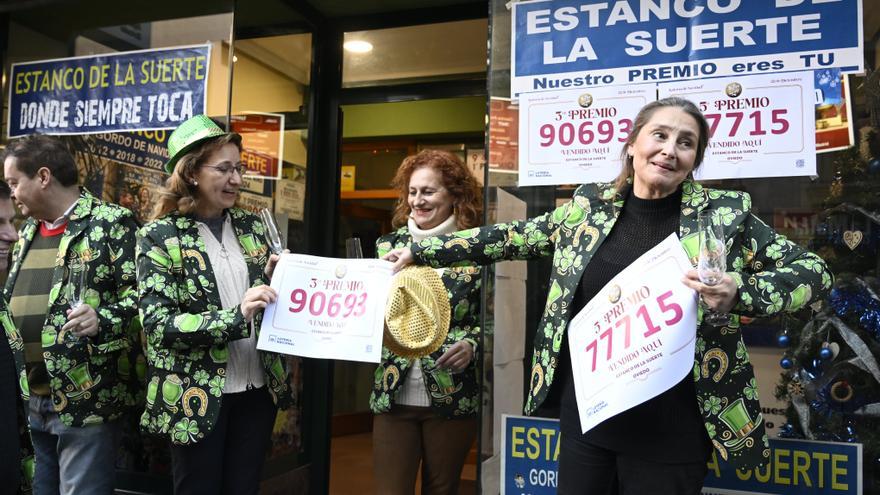 El 90693, tercer premio del Sorteo de Navidad 2025, salpica a gran parte del Estado