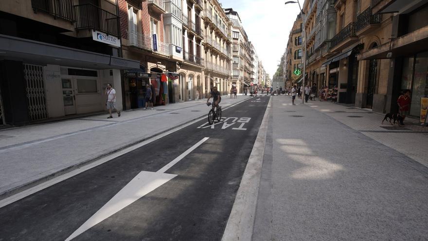 La &#039;zona cero&#039; de las obras del metro en Donostia recupera la normalidad