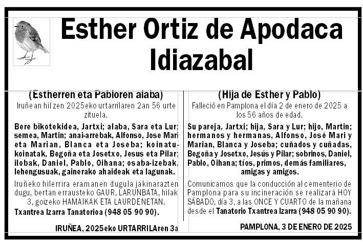 Esther Ortiz de Apodaca Idiazabal