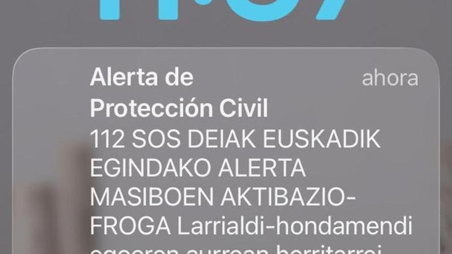 Álava se sobresalta con la alerta