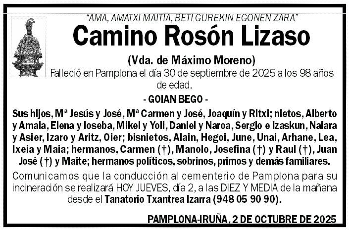 Camino Rosón Lizaso
