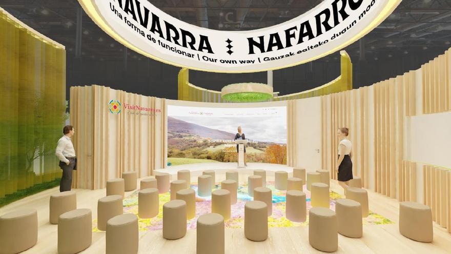Recreación del stand de Navarra en FITUR 2026