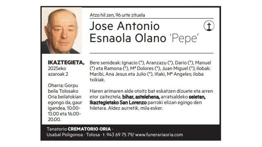 Jose Antonio Esnaola Olano