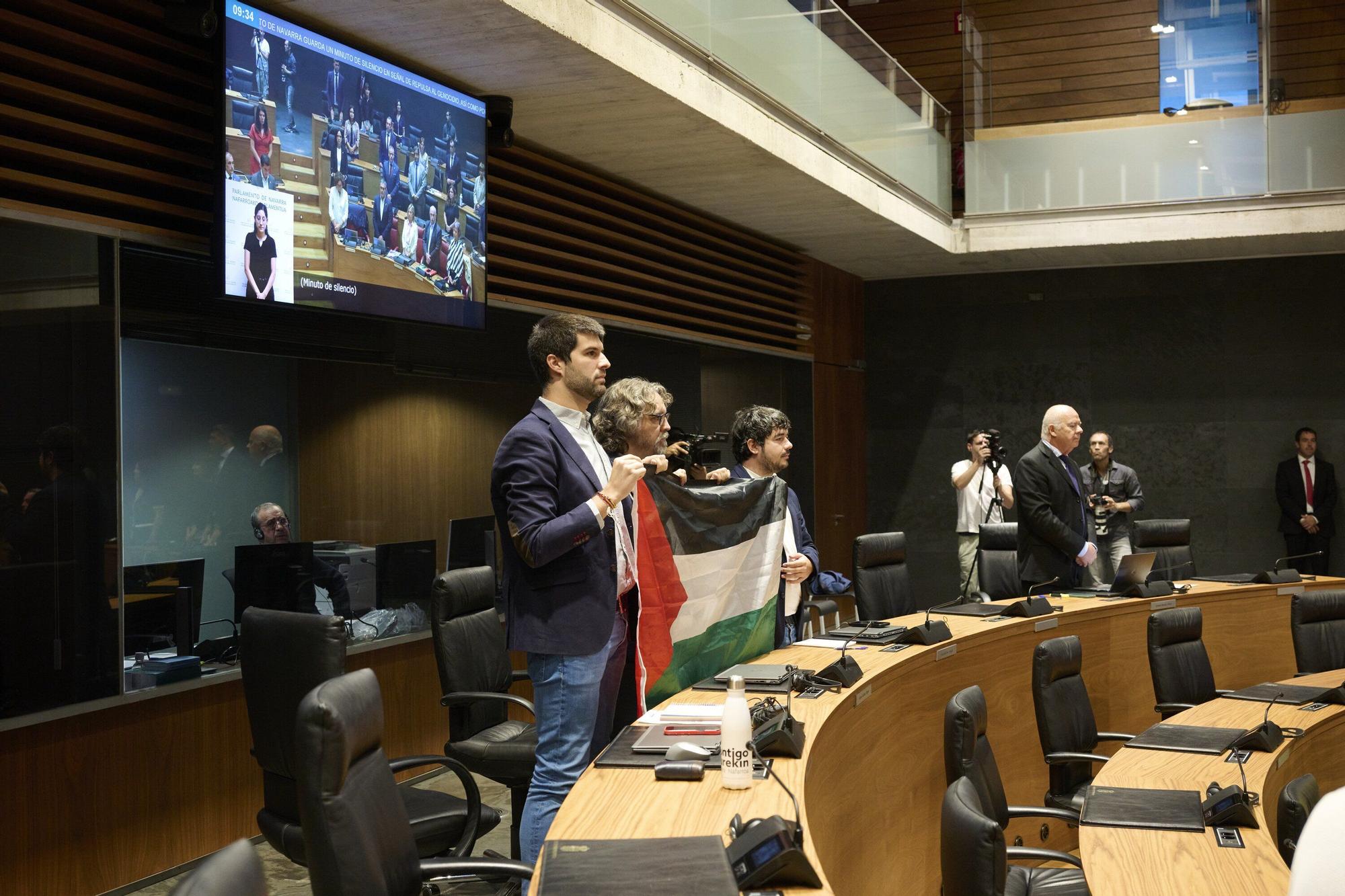 Fotos del pleno del Parlamento de Navarra (primero del curso 2025-26)