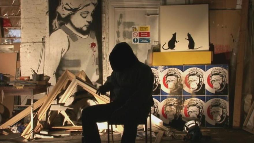 Fotograma de la película de Banksy &#039;Exit through the gift shop&#039; (2010).