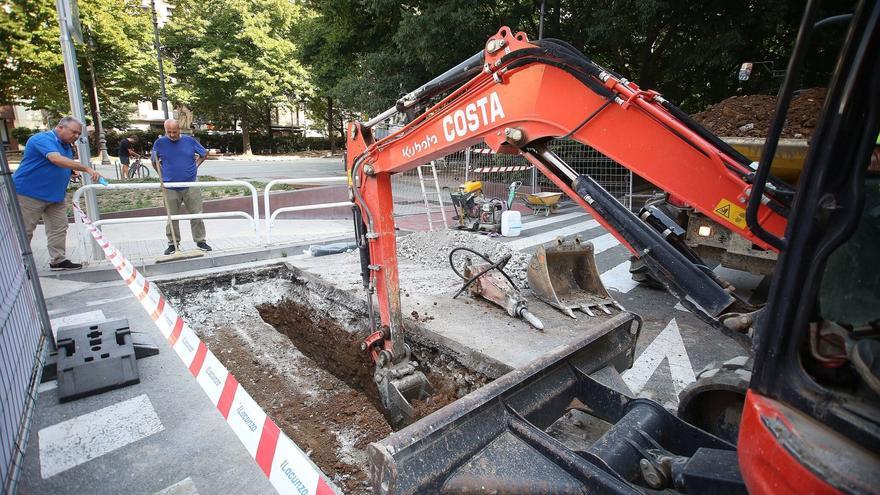 En marcha las obras del paseo de Sarasate