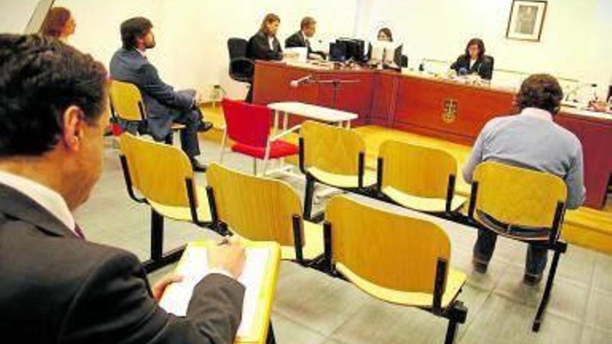 El Juzgado de A Coruña durante el juicio de ayer.
