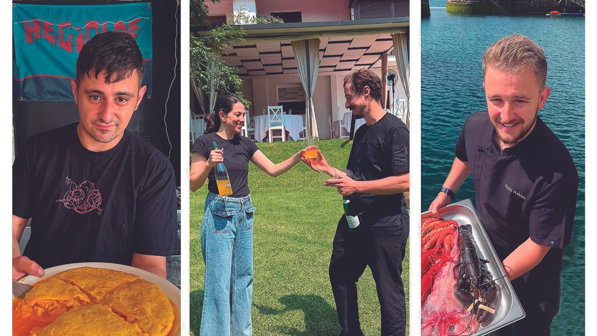 on (Goiherri), Juliana y Lucas (Ilarra) e Iñaki (El Vaskito). Otros cuatro jóvenes arietes de la renovación culinaria guipuzcoana