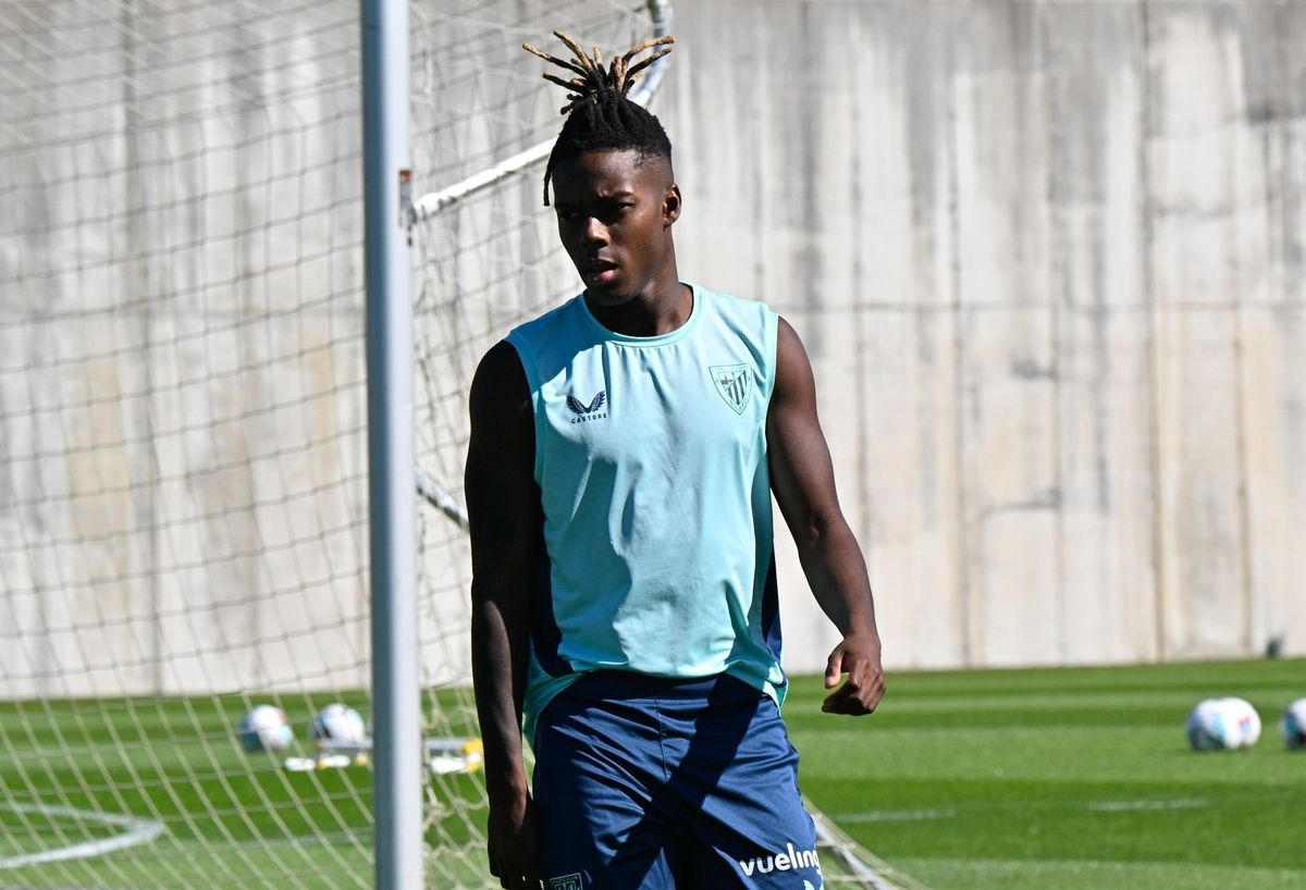 Entrenamiento del Athletic tras el partido ante el Borussia
