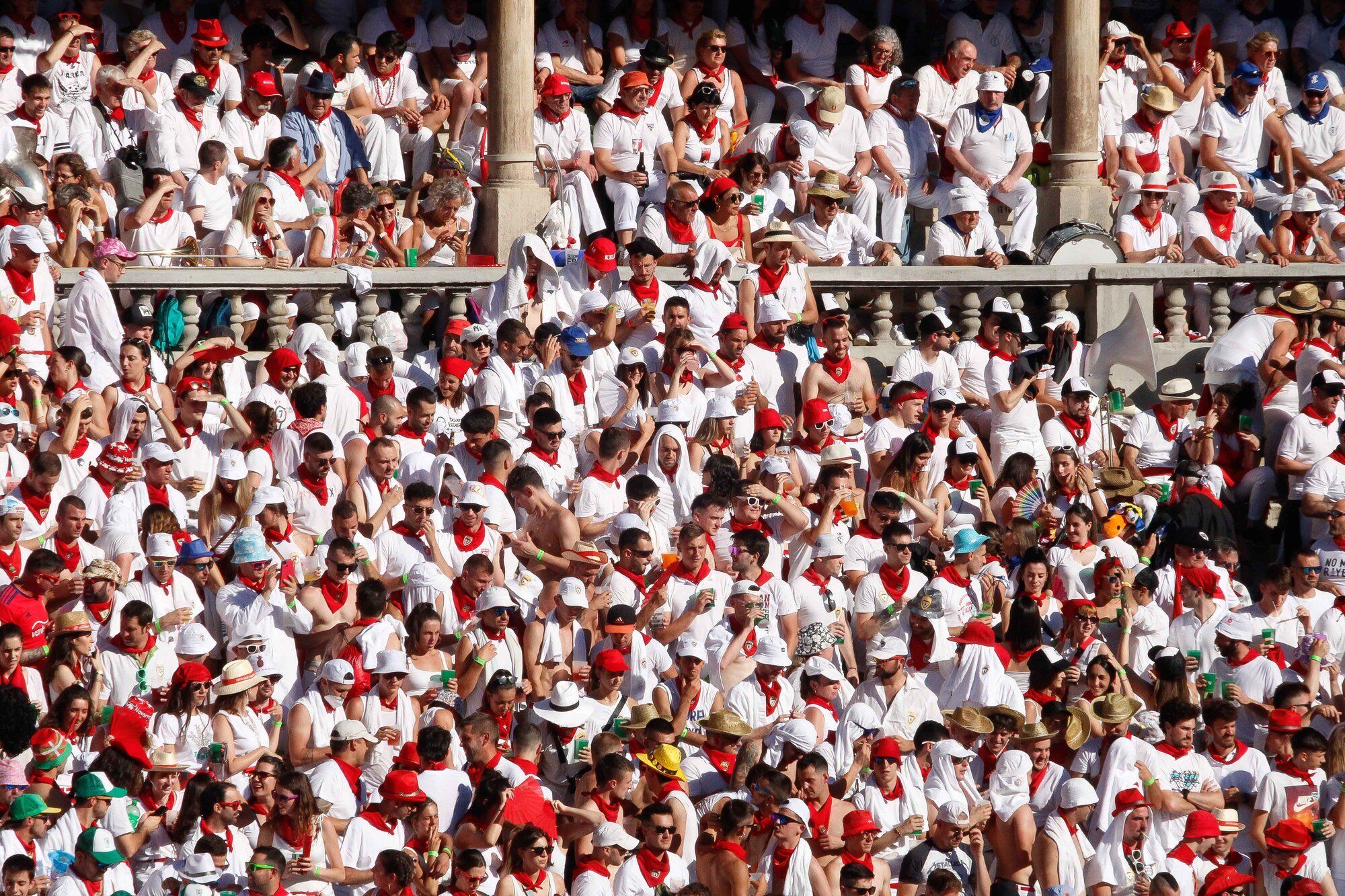 Ambiente en la Plaza de Toros el día 8 de julio