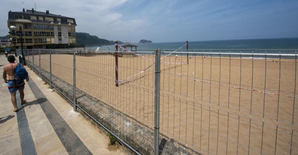 Zarautz se prepara para una temporada de playas atípica