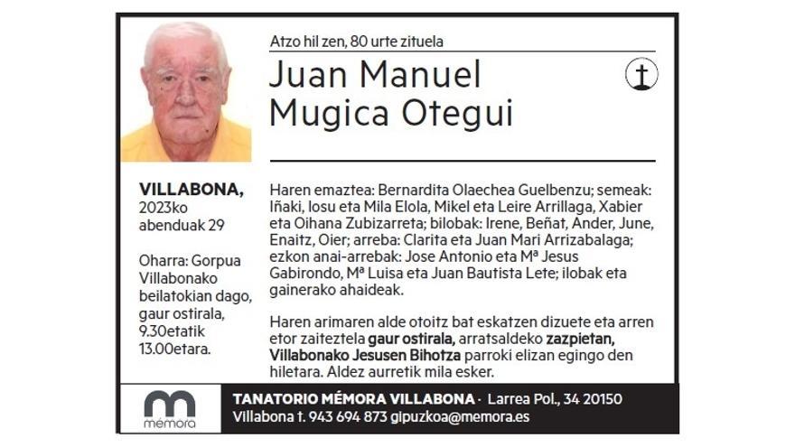 Juan Manuel Mugica Otegui