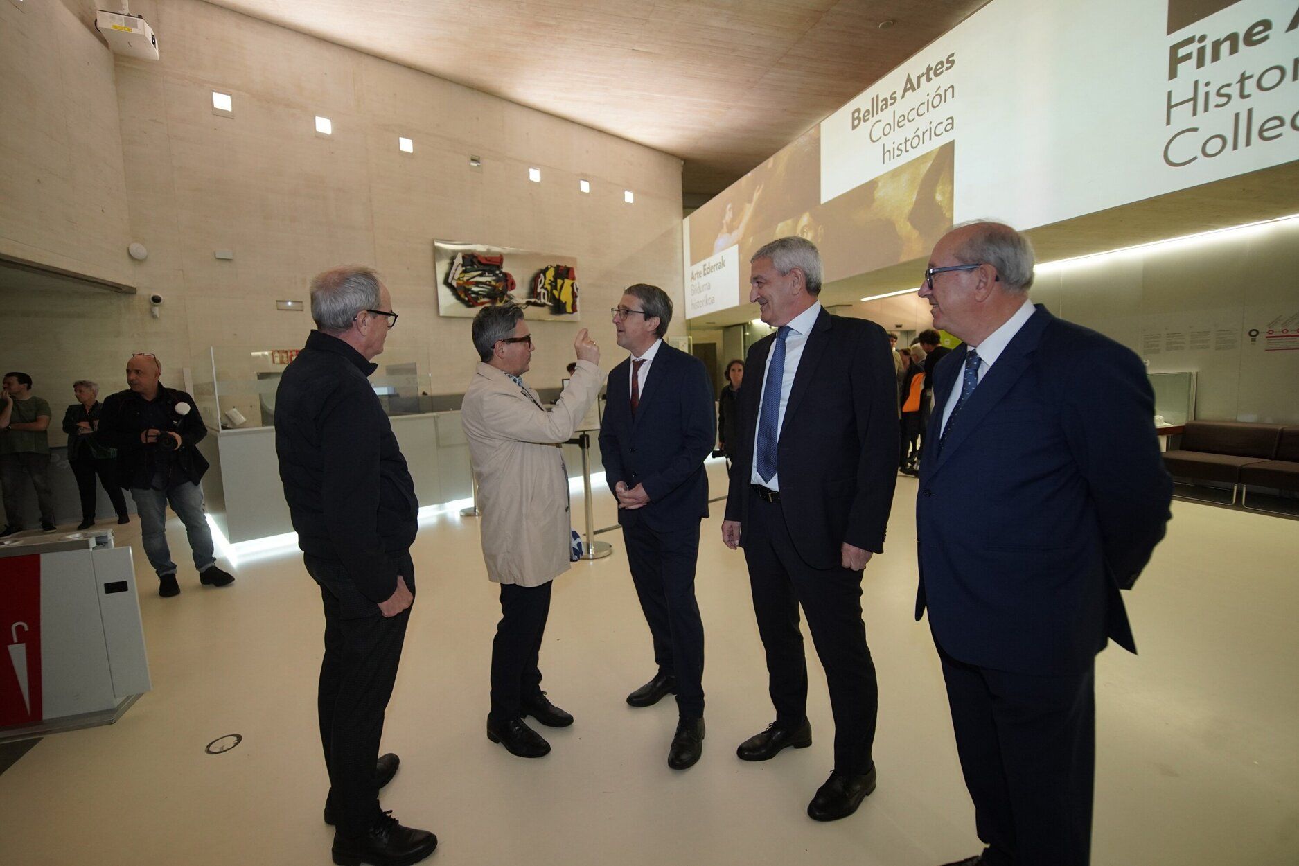 Iñigo Arbiza (ONCE) con Eduardo Iribarren, Iñaki Alzaga y Juanjo Baños