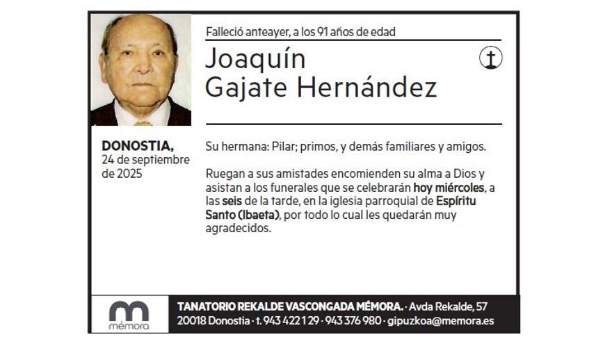 JOAQUIN GAJATE HERNANDEZ