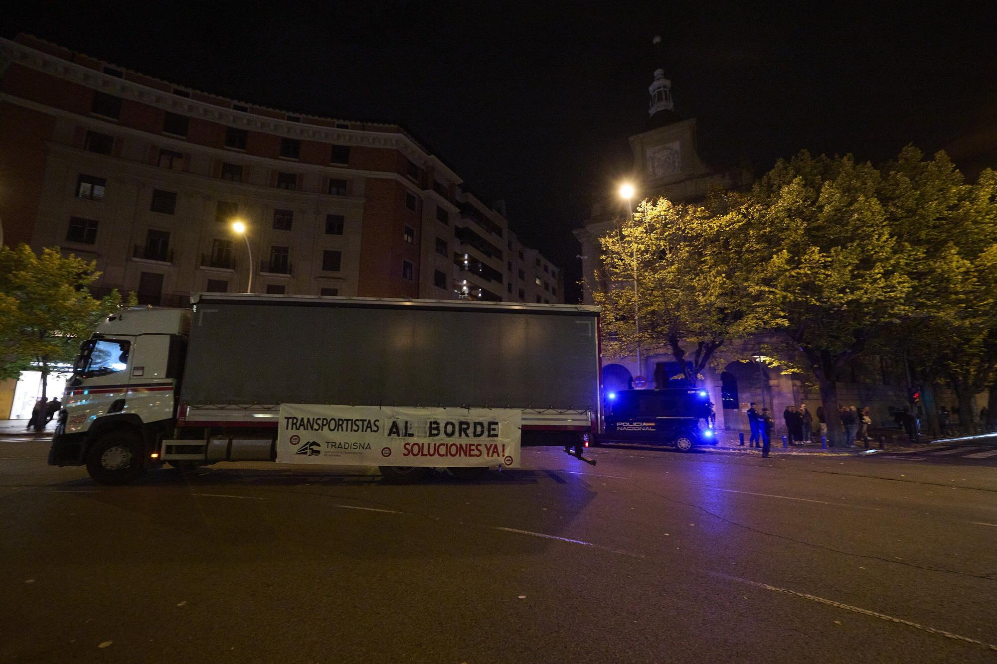 Una camionada irrumpe las calles de Pamplona