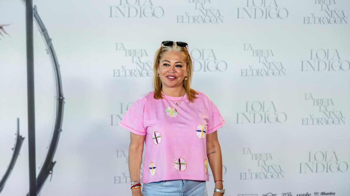 Belén Esteban durante un photocall el pasado verano.