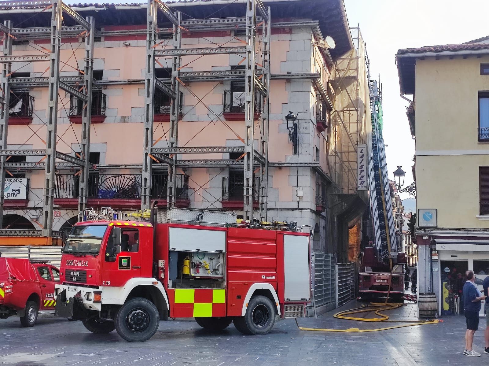 Incendio en un inmueble de Elgoibar.