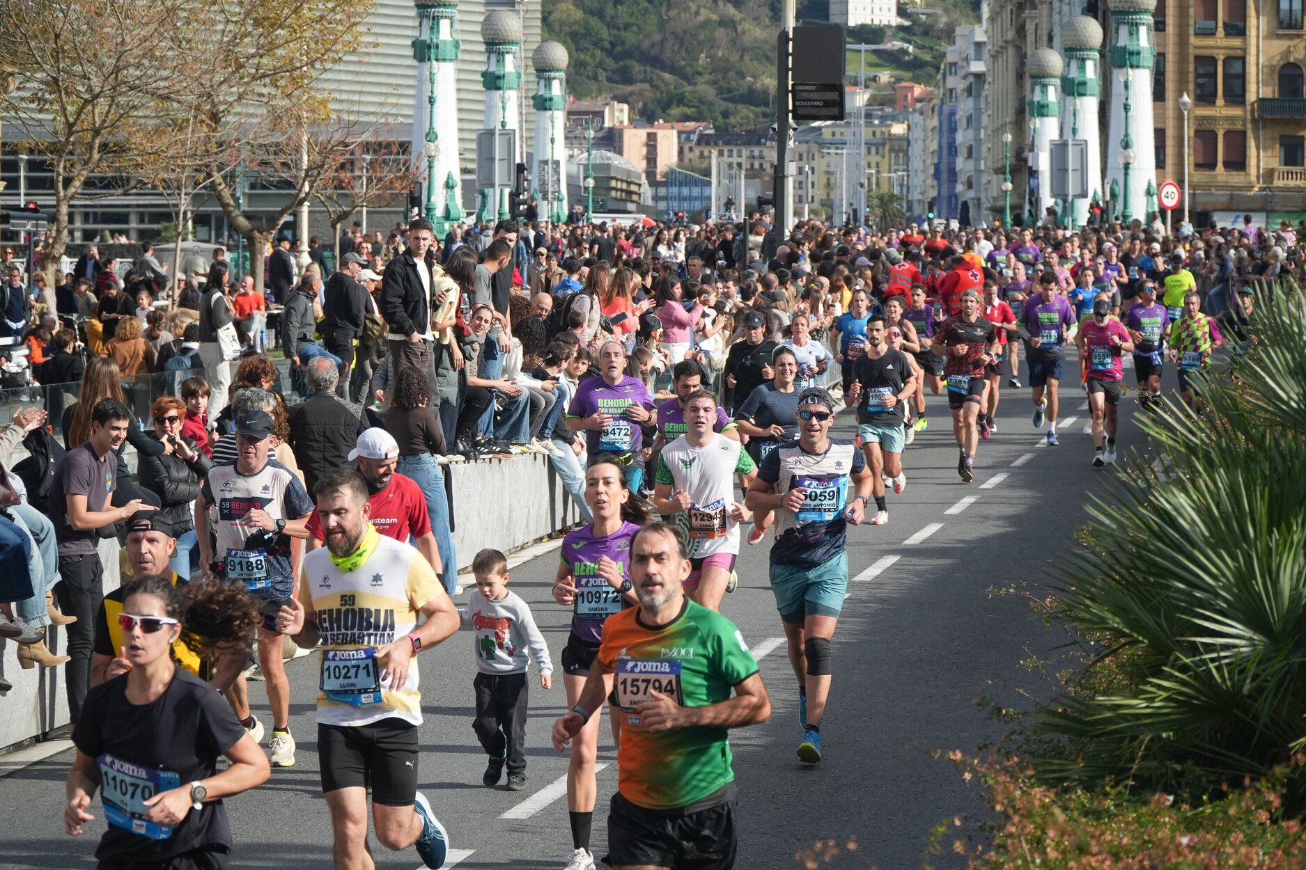 Los últimos metros de la Behobia