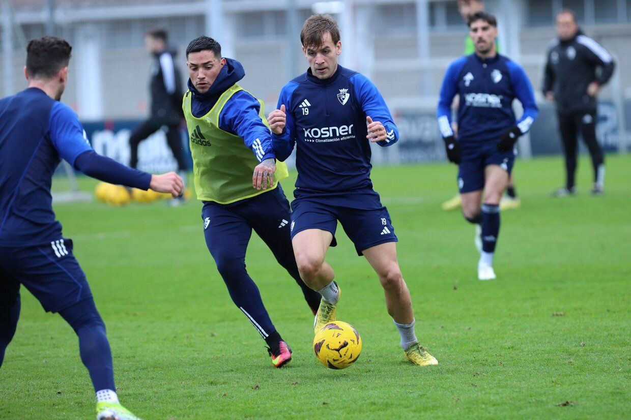 Último entrenamiento de Osasuna de este 2023