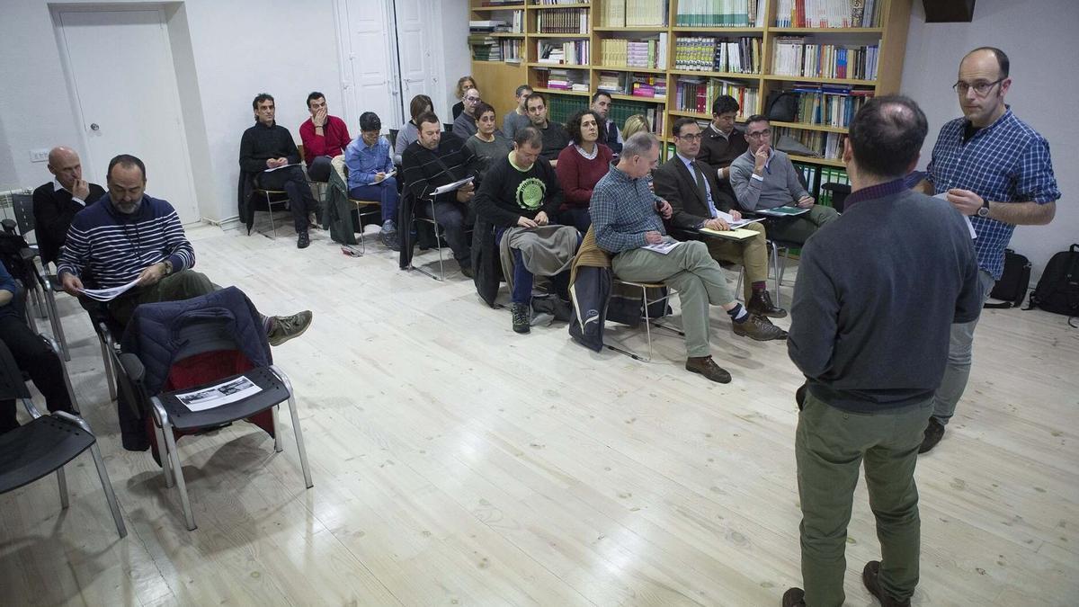 Iñigo Iñurrategi, en una charla celebrada en 2018 en la sede de NIE