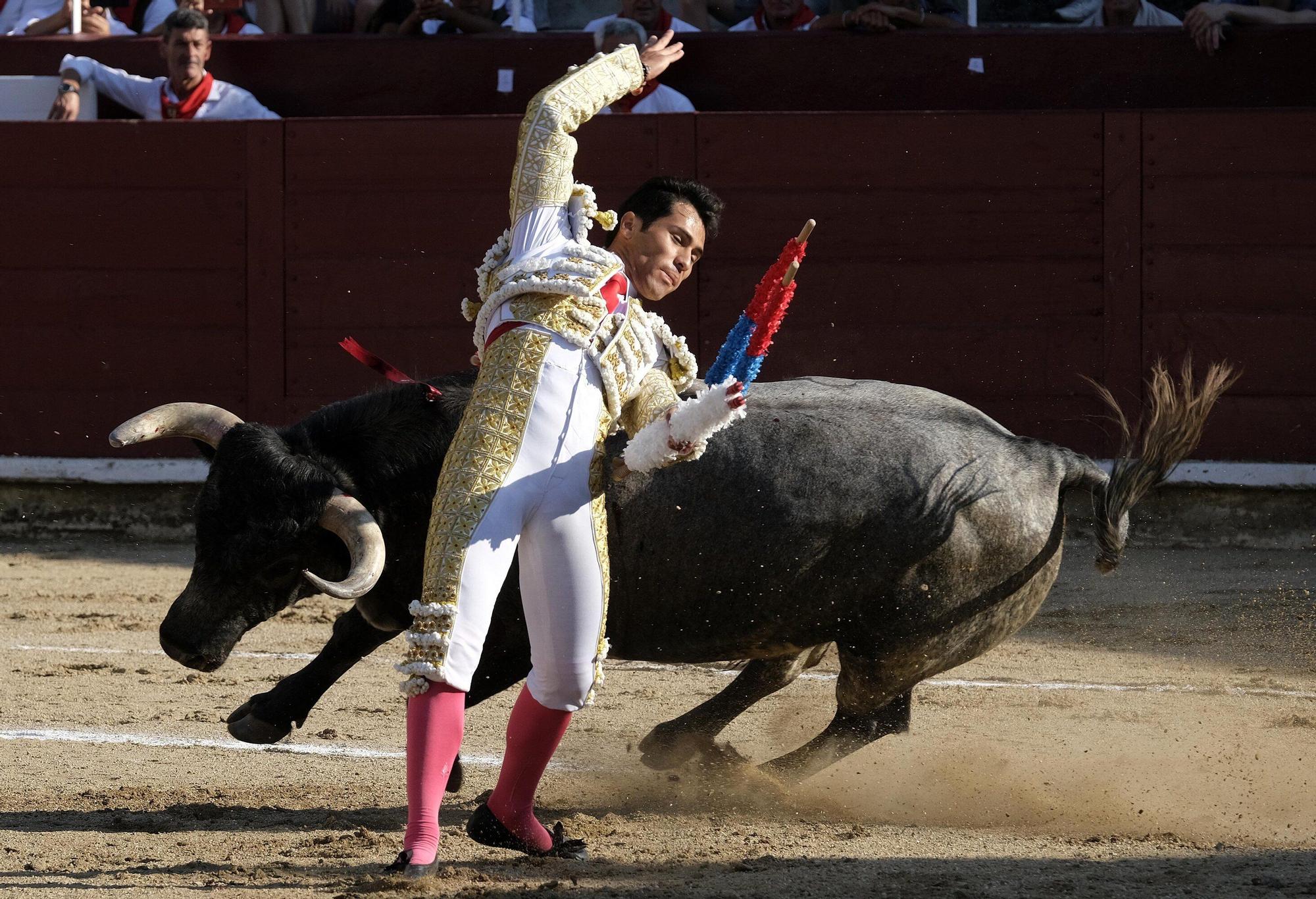 Fotos de la corrida con toros de Partido de Resina en fiestas de Estella-Lizarra