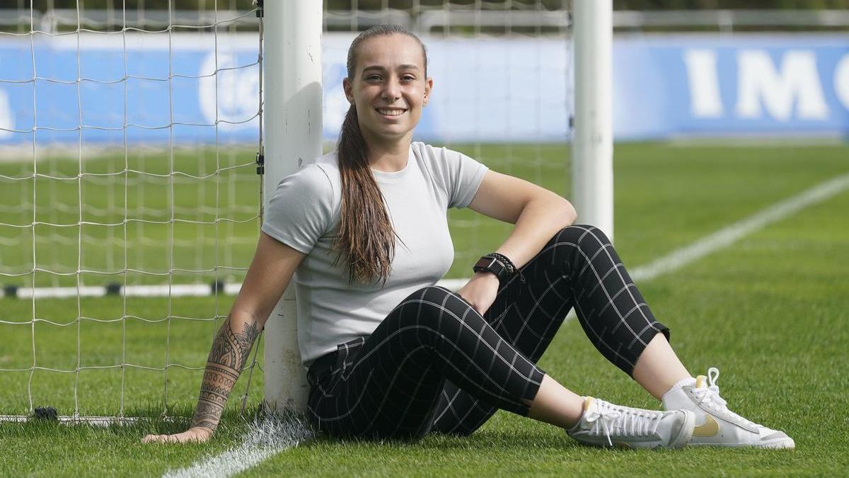  La futbolista zumarragarra Elene Lete. 