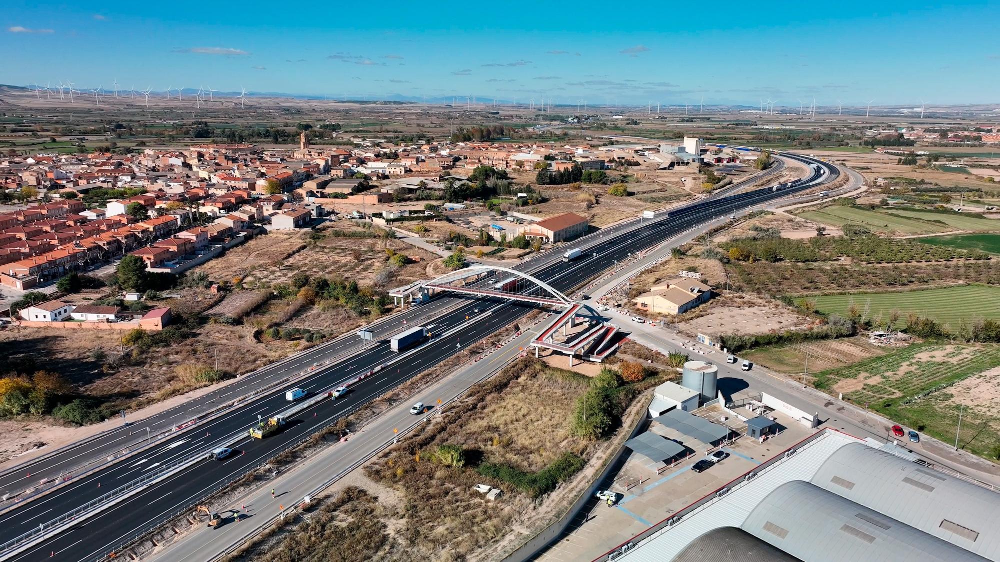 Puesta en servicio de la A-68 entre Gallur y Mallén con su apertura hasta Navarra