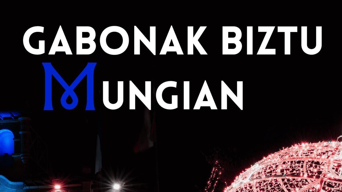 &#039;Gabonak biztu Mungian&#039; programaren kartela.