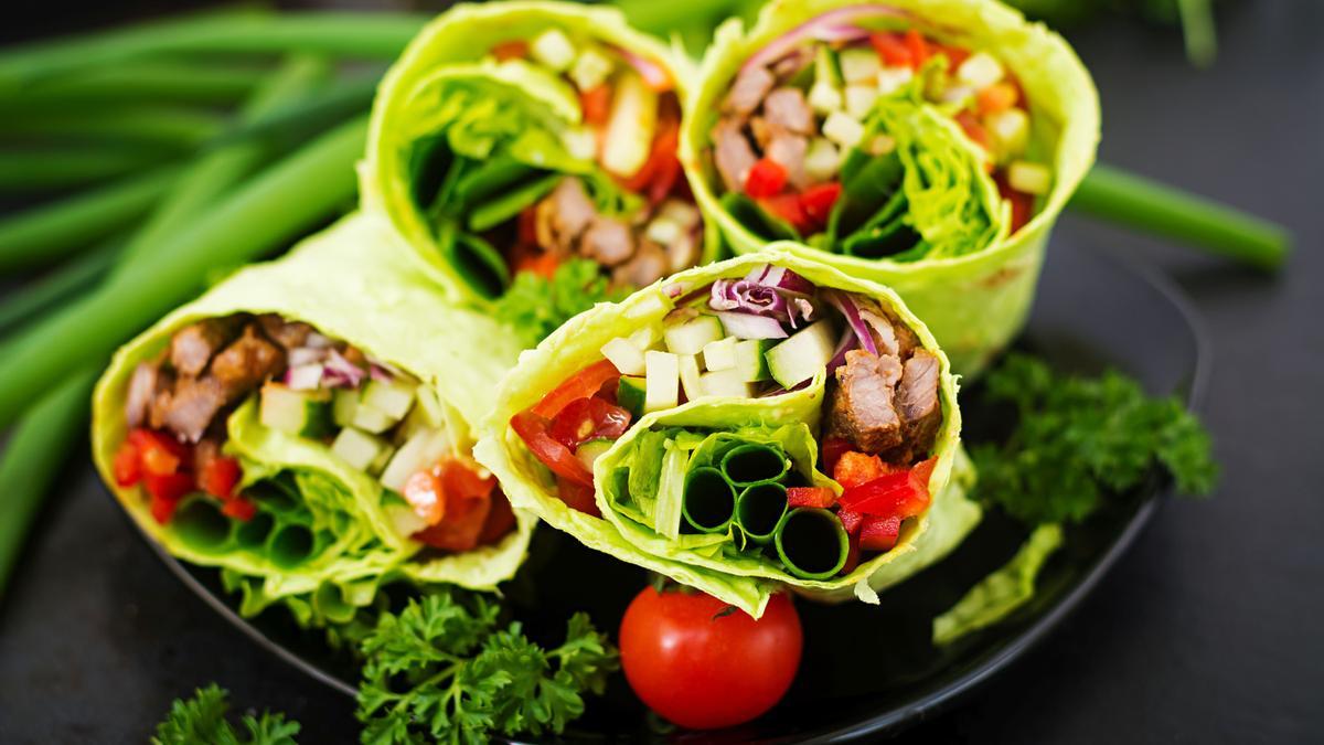 Rollitos de lechuga, una opción muy versátil.