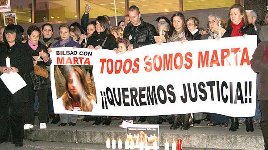 Bilbao también protesta por Marta