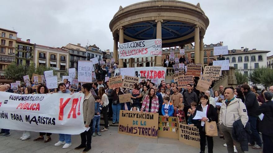 Las familias de Maristas II exigen soluciones en Pamplona tras tres años sin viviendas
