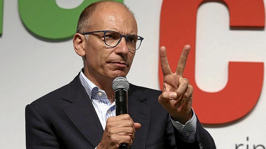 El líder del Partido Democrático, Enrico Letta, pide hacer frente al bloque de derechas.  | FOTO: E.P.