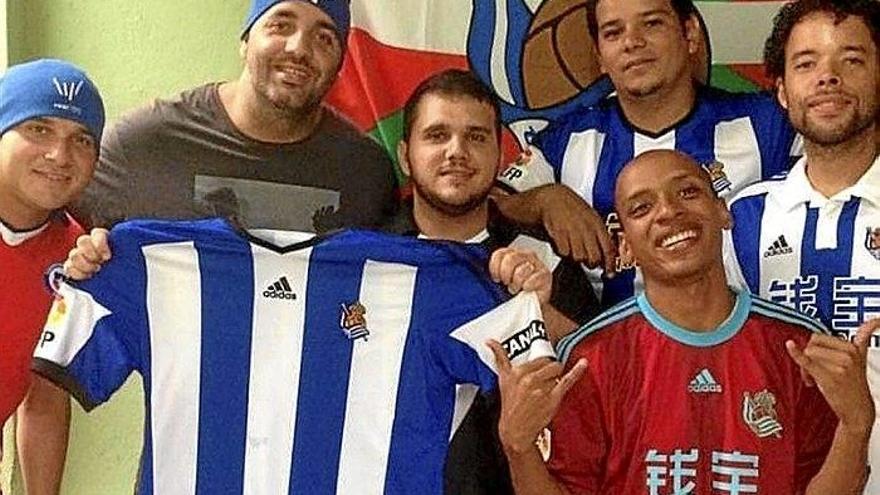 Componentes de la pena de la Real Sociedad en Río de Janeiro