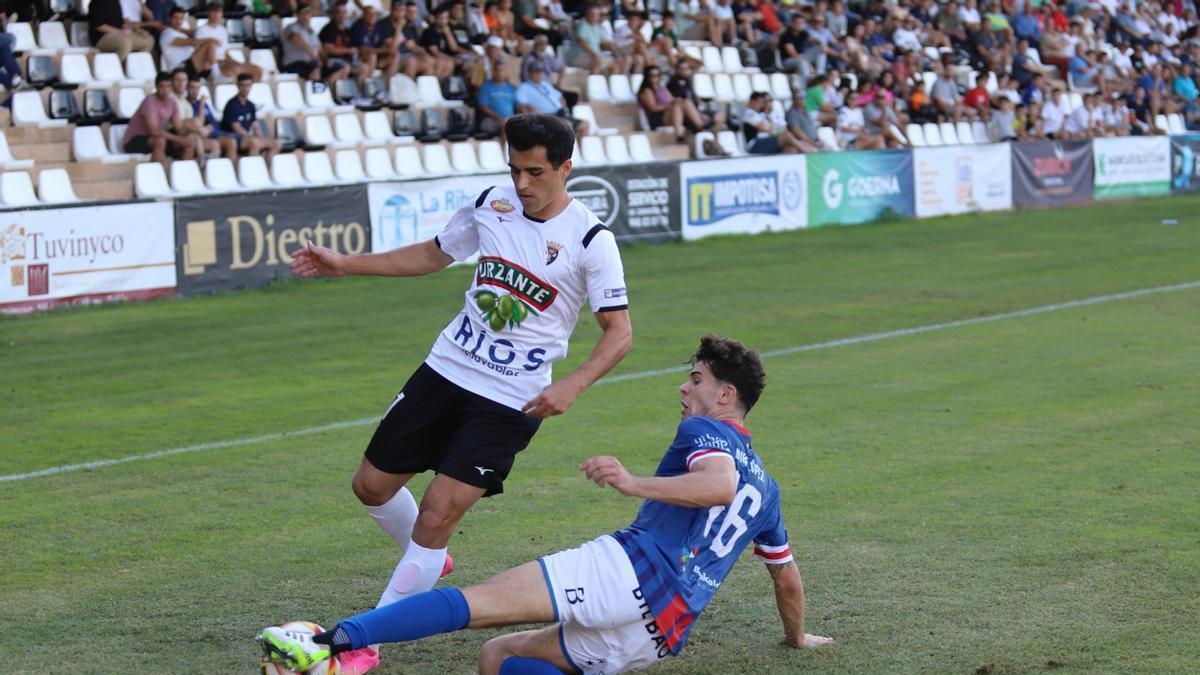 Iván Martínez, en un lance del encuentro de la pasada jornada.