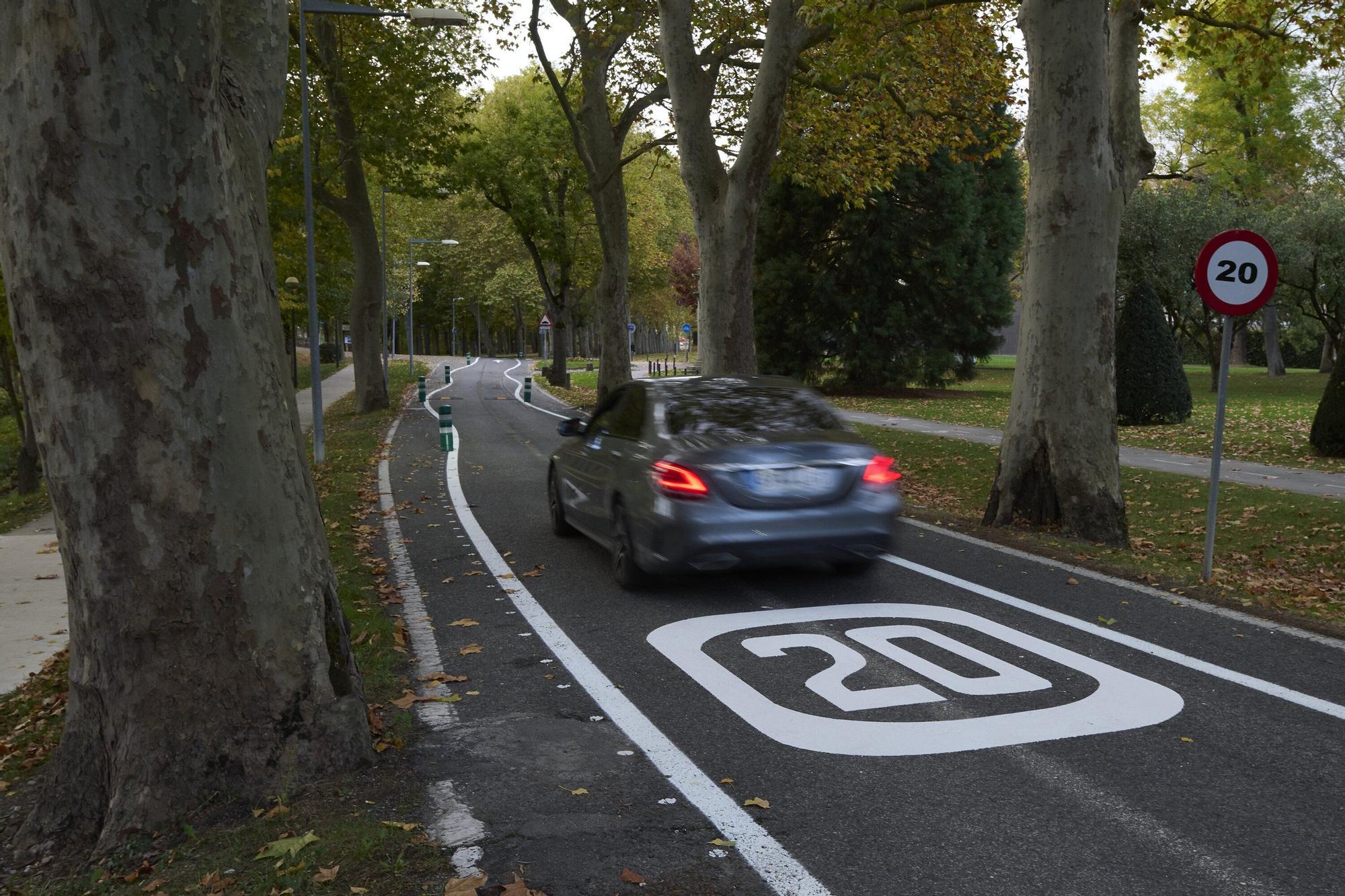 Reapertura de la carretera de la Universidad de Navarra