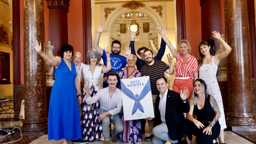 'Un abrazo azul para Bilbao' izango da Aste Nagusiaren irudia