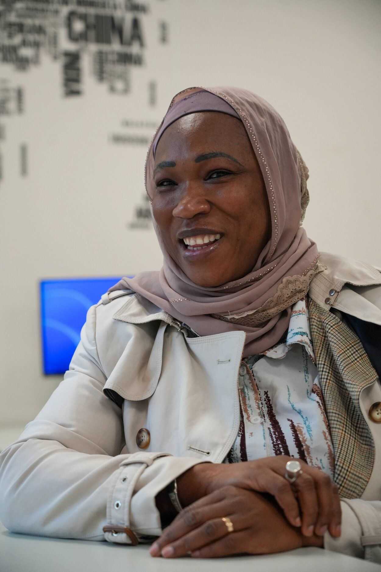 Djeneba Abdoulaye, en la sede de Cruz Roja en Álava