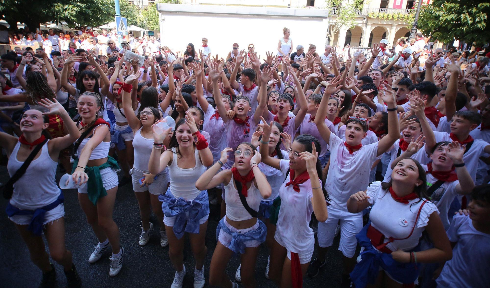 Fotos del chupinazo de Tafalla