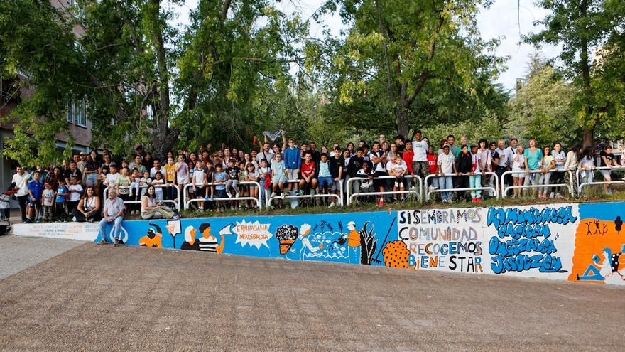 Un mural 
para hacer un barrio más seguro