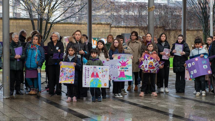 Santurtzi comparte en el parque Gernika el acto central de su 8-M