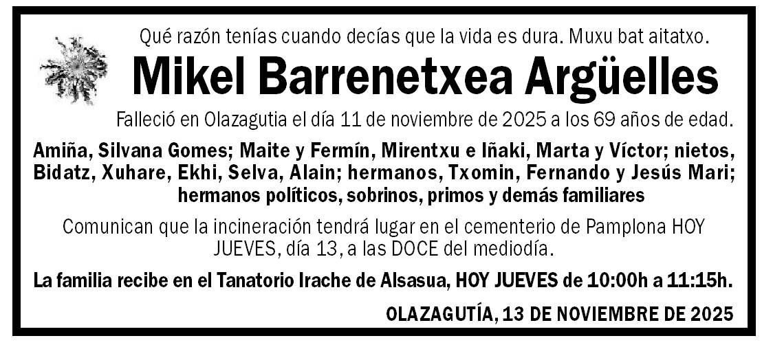 Mikel Barrenetxea Argüelles
