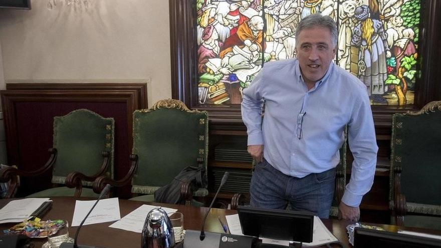 El alcalde de Pamplona, Joseba Asiron.