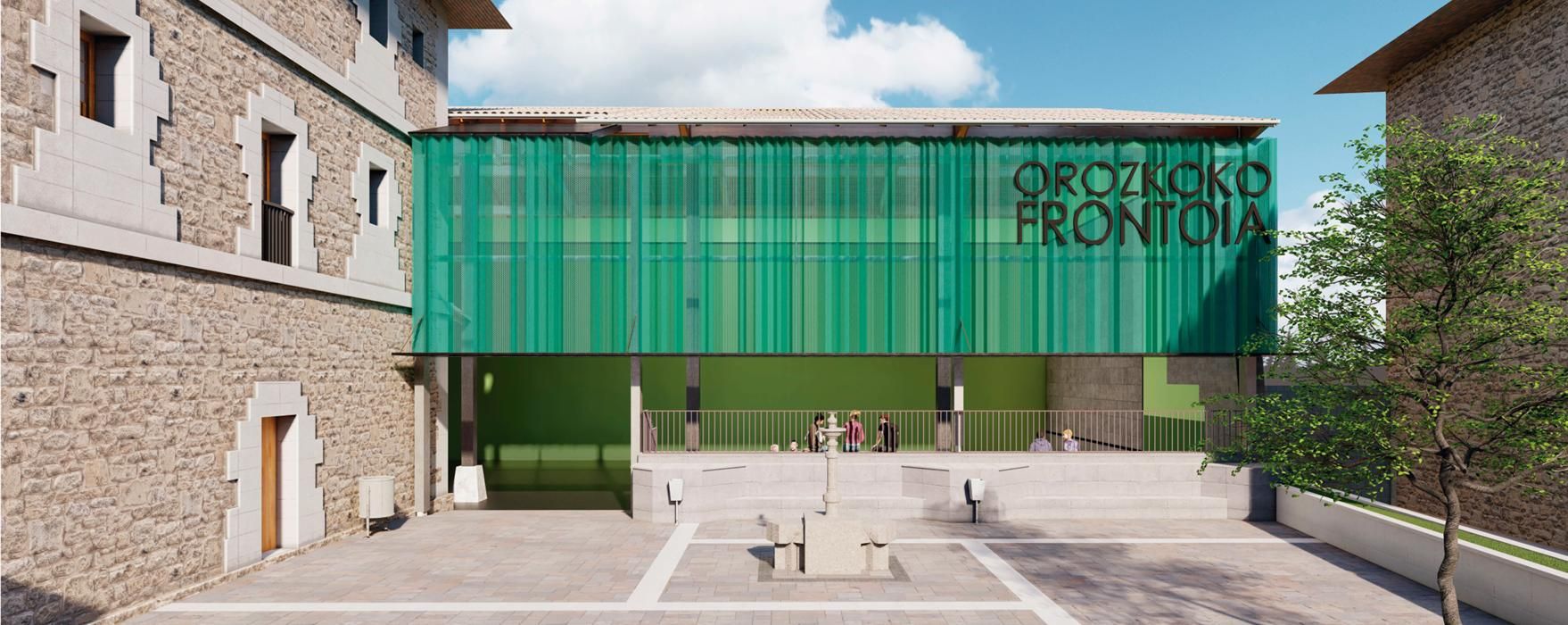 Propuesta de cerramiento metálico para el frontón de Orozko