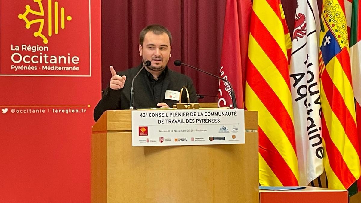 Diego Lafuente, durante su intervención.