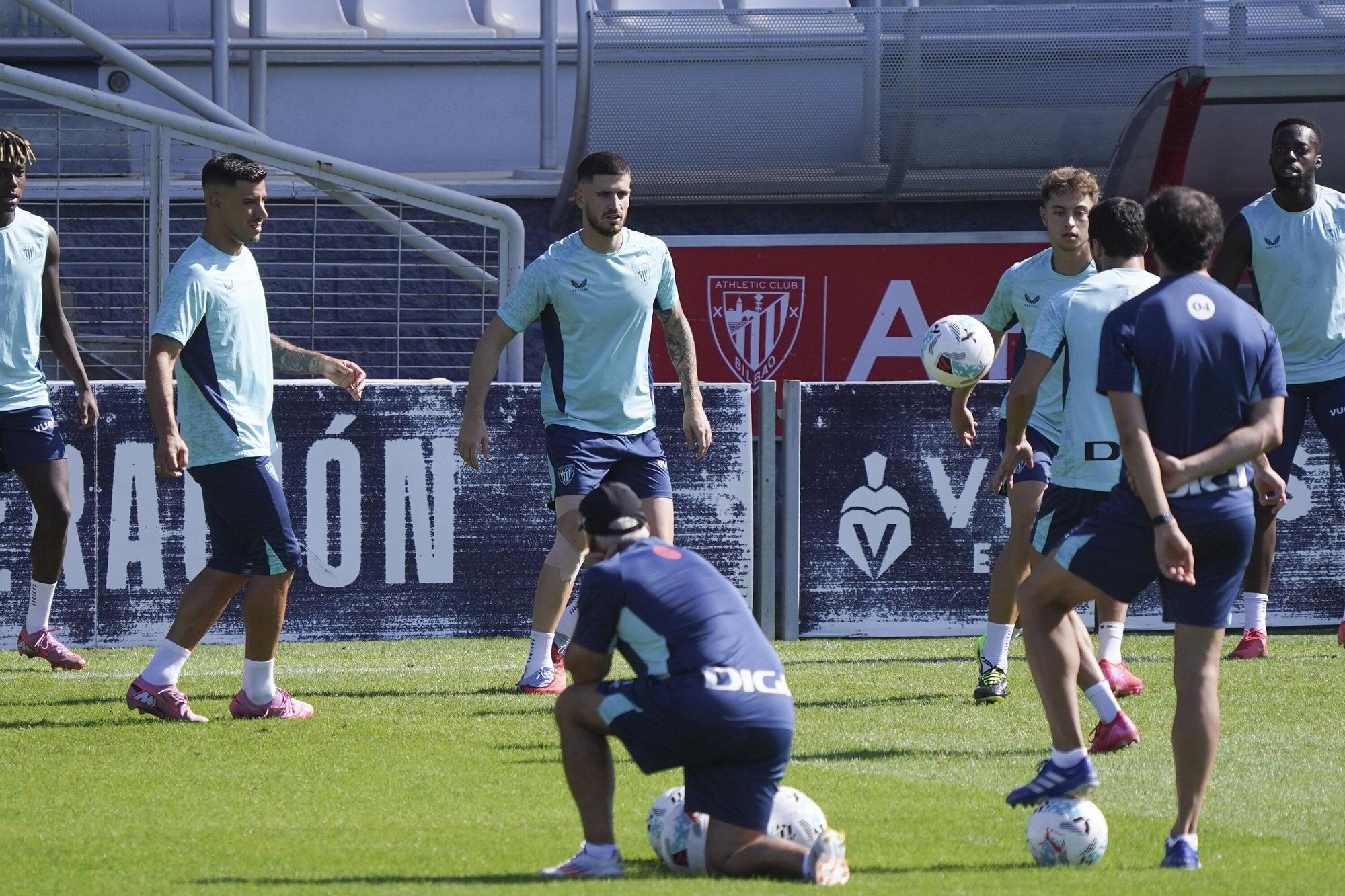 En imágenes: entrenamiento del Athletic en Lezama este sábado
