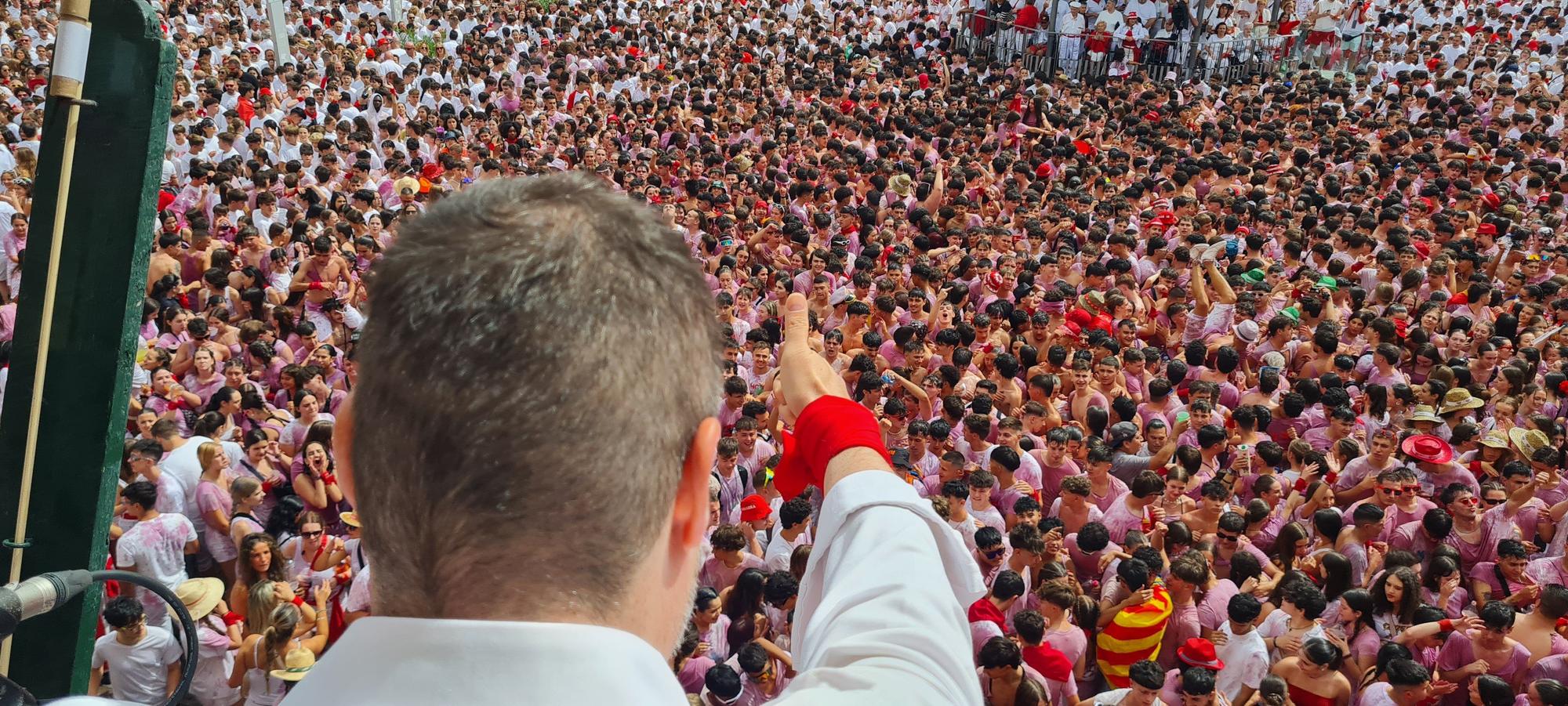 Fotos del cohete de las fiestas de Tudela 2025