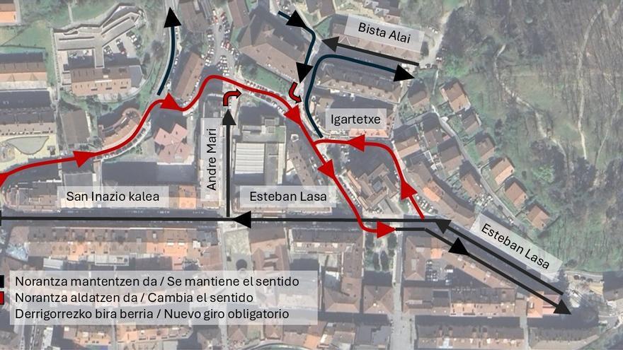 Beasain ajusta la circulación del núcleo urbano para mejorar la seguridad y agilizar el tráfico