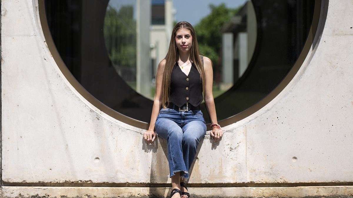 Eunate Ortega, en la UPNA.