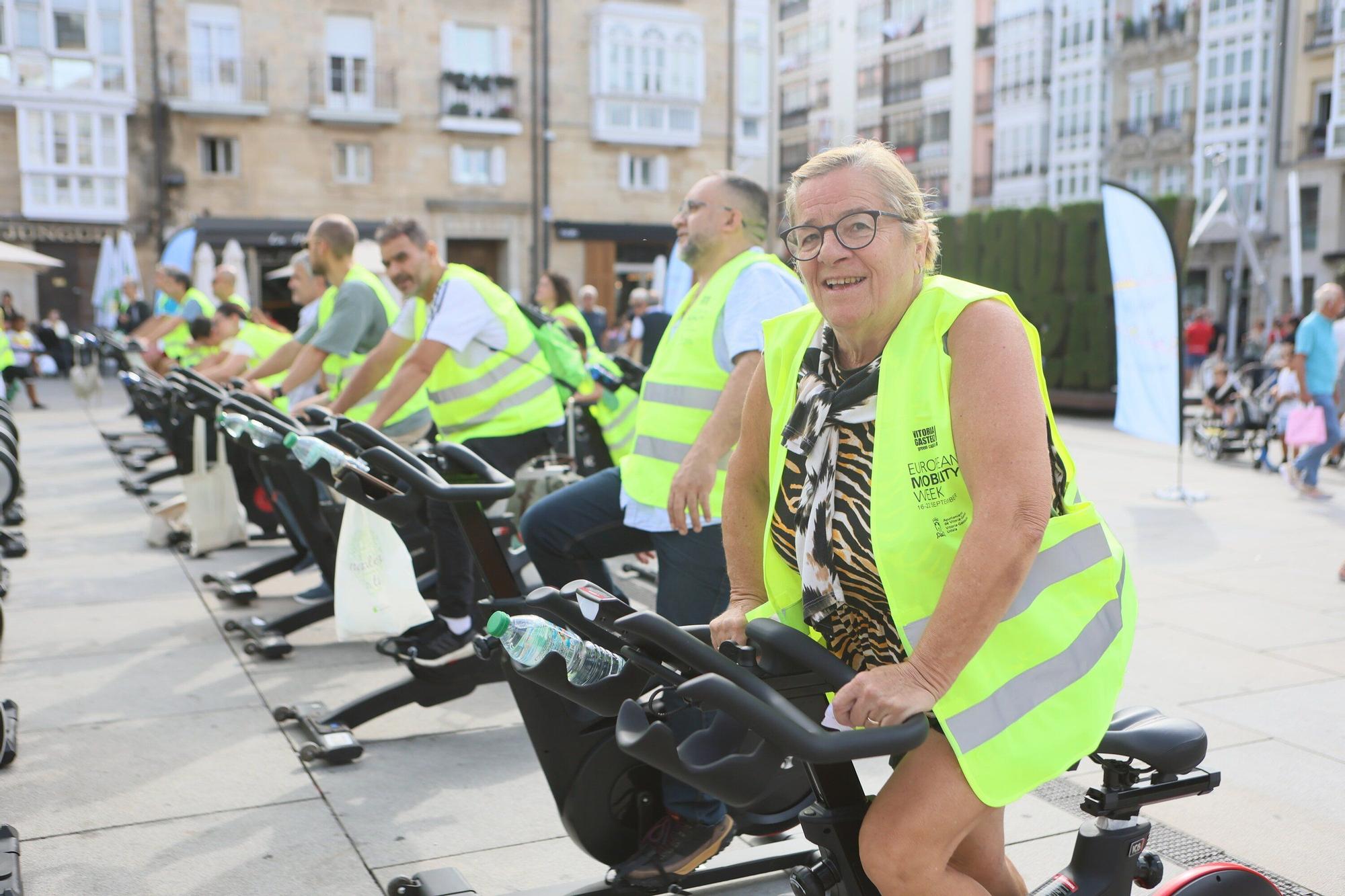 En imágenes: Pedaleada popular en la Virgen Blanca en la Semana Europea de la Movilidad en Gasteiz